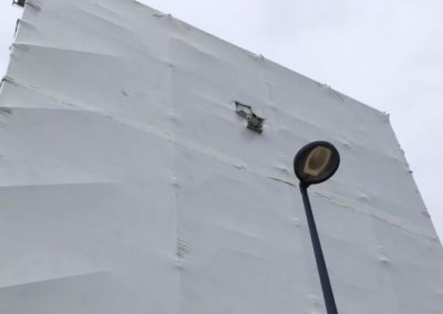 Préparation d'un bâtiment pour le désamiantage complet